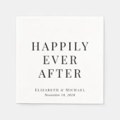 のモダン後ずっと楽し結婚く スタンダードカクテルナプキン (正面)