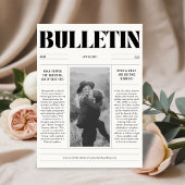 のモダン新聞結婚は日付の写真カードを保存 セーブザデート