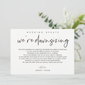 のモダン更新結婚のダウンロードサイズ写真の告知 招待状 (スタンド正面)