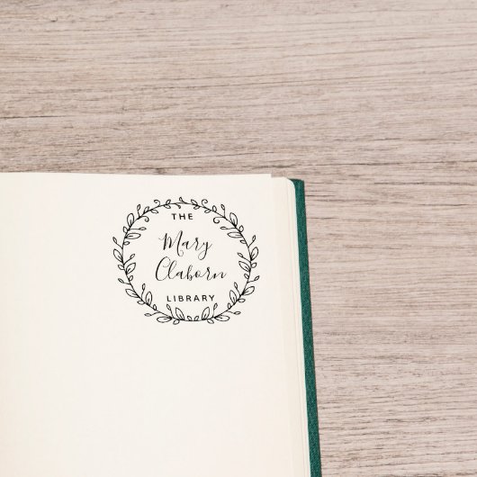 ~のモダン書庫からの名前をカスタムする ラバースタンプ