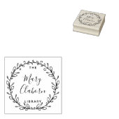 ~のモダン書庫からの名前をカスタムする ラバースタンプ (押印)