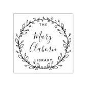 ~のモダン書庫からの名前をカスタムする ラバースタンプ (インプリント)