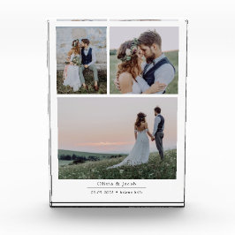 のモダン結婚コラージュ写真ブロック フォトブロック