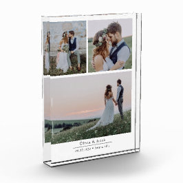 のモダン結婚コラージュ写真ブロック フォトブロック
