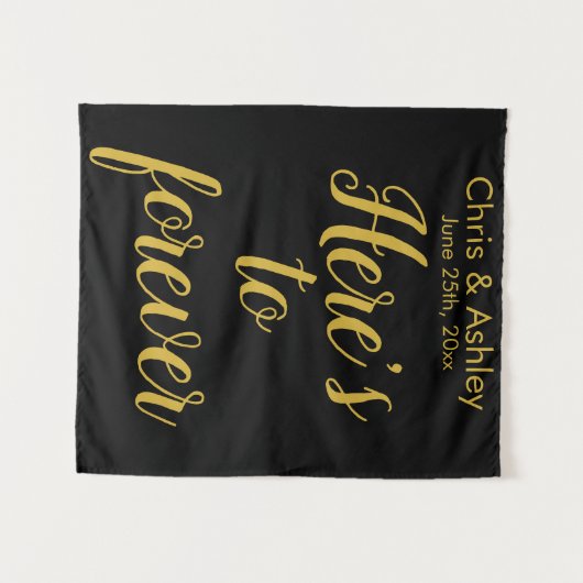 のモダン結婚フォトブースBackdropフォトプロップ タペストリー (正面(横))