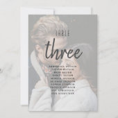 のモダン結婚写真の座席表 (正面)