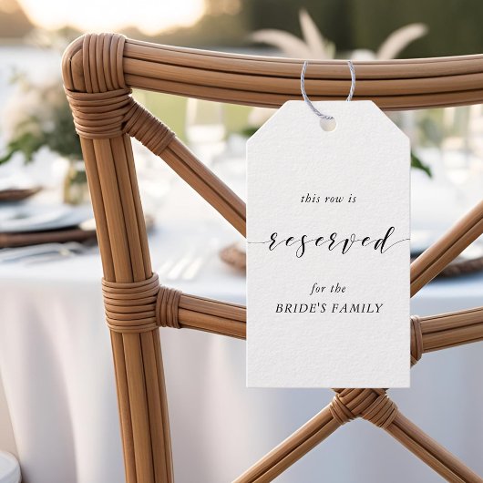のモダン結婚座席指定椅子ラベル ギフトタグ
