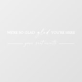 のモダン結婚座席表鏡デカール ウィンドウサイン (シート)