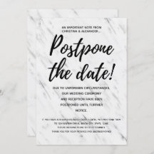 のモダン結婚延期された延期