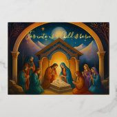 のモダン絵を描出生シーン 箔シーズンカード (正面)