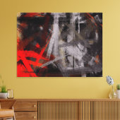 のモダン絵画抽象芸術背景#2 キャンバスプリント (インサイチュ (リビング))