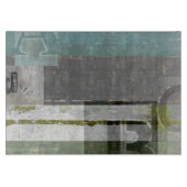 のモダン絵画文字の組み合わせ カッティングボード (正面)