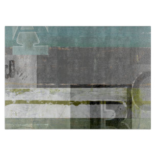 のモダン絵画文字の組み合わせ カッティングボード