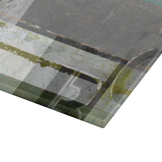 のモダン絵画文字の組み合わせ カッティングボード (角)