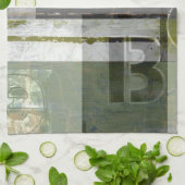 のモダン絵画文字の組み合わせ キッチンタオル (折り畳み)