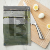 のモダン絵画文字の組み合わせ キッチンタオル (四つ折り)