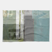 のモダン絵画文字の組み合わせ キッチンタオル (横)