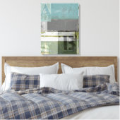 のモダン絵画文字の組み合わせ キャンバスプリント (インサイチュ (寝室))