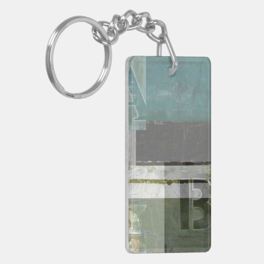 のモダン絵画文字の組み合わせ キーホルダー (正面左)