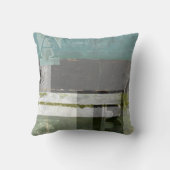 のモダン絵画文字の組み合わせ クッション (裏面)