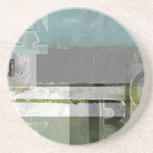 のモダン絵画文字の組み合わせ コースター (正面)