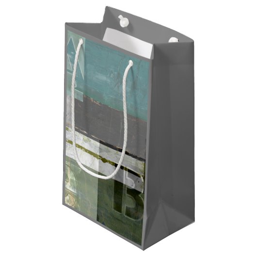 のモダン絵画文字の組み合わせ スモールペーパーバッグ (正面アングル)