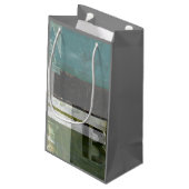 のモダン絵画文字の組み合わせ スモールペーパーバッグ (裏面アングル)