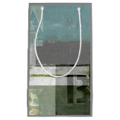 のモダン絵画文字の組み合わせ スモールペーパーバッグ (正面)