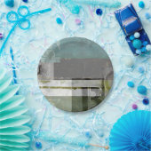 のモダン絵画文字の組み合わせ ペーパープレート (パーティー)