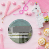 のモダン絵画文字の組み合わせ ペーパープレート (パーティー)