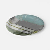 のモダン絵画文字の組み合わせ ペーパープレート (アングル)