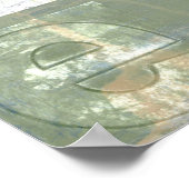 のモダン絵画文字の組み合わせ ポスター (角)