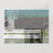 のモダン絵画文字の組み合わせ ポストカード (正面)