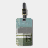 のモダン絵画文字の組み合わせ ラゲッジタグ (正面縦)