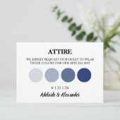 のモダン装結婚装ドレスコードエンクロージャカード カード (スタンド正面)