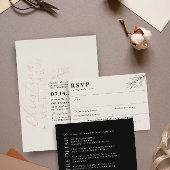 のモダン黒結婚詳細エンクロージャカード エンクロージャーカード