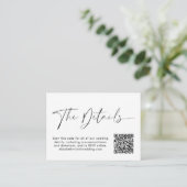 のモダンWeb結婚サイトQRコード写真 エンクロージャーカード (スタンド正面)