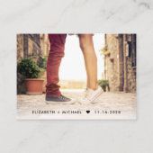 のモダンWeb結婚サイトQRコード写真 エンクロージャーカード (裏面)