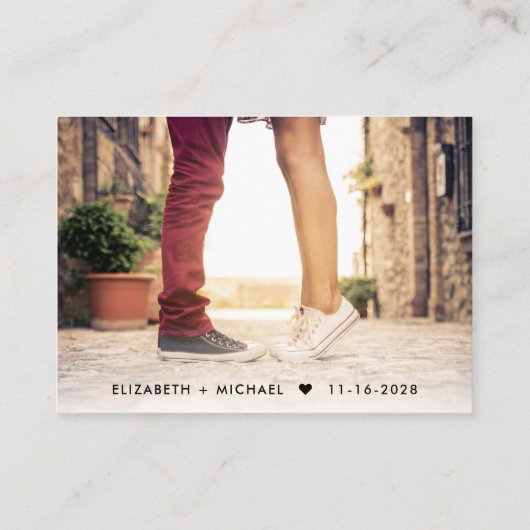 のモダンWeb結婚サイトQRコード写真 エンクロージャーカード (裏面)