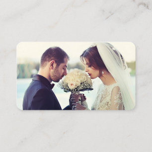 のモダンWeb結婚サイトQR RSVPフォトエンクロージャバス 名刺