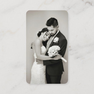 のモダンWeb結婚サイトQR RSVPフォトエンクロージャ 名刺