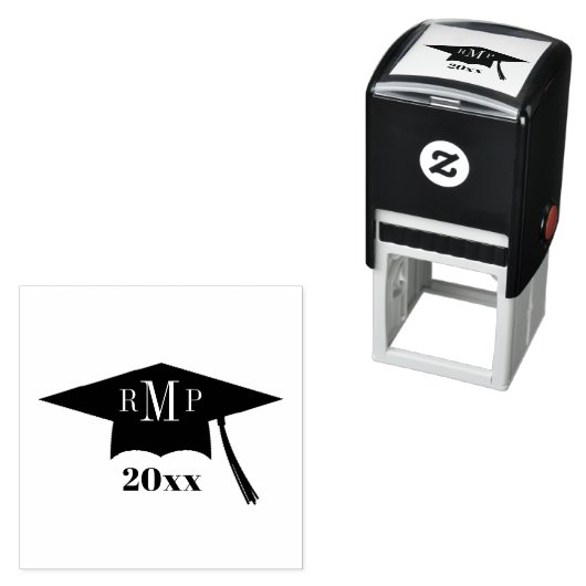 ～のモノグラム卒業キャップクラス セルフインキングスタンプ (インサイチュ)