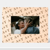 のモノグラム結婚パターン彫刻木枠 レーザー彫刻フレーム