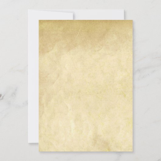 のモノグラム結婚ヴィンテージクレストアンティーク羊皮紙 招待状 (裏面)