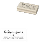 のモノグラム結婚差出人住所スタンプ ラバースタンプ (押印)