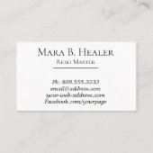 *~*のモモの宇宙ラベンダーおよびピンクの銀河系の星雲 名刺 (裏面)