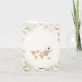 のユニーク結婚目的地Passport金ゴールド世界地図 招待状 (裏面)