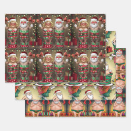 ～のユーモアのある非伝統的描写おもしろい ラッピングペーパーシート