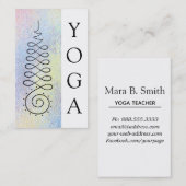 *~*のヨガのパステル調の啓発道の神聖な幾何学 名刺 (正面/裏面)