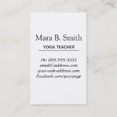 *~*のヨガのパステル調の啓発道の神聖な幾何学 名刺 (裏面)